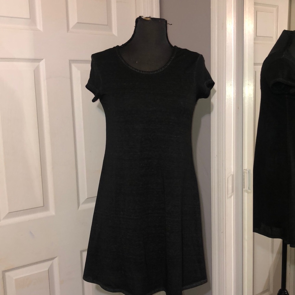 Gray Dress with Criss-Cross Back